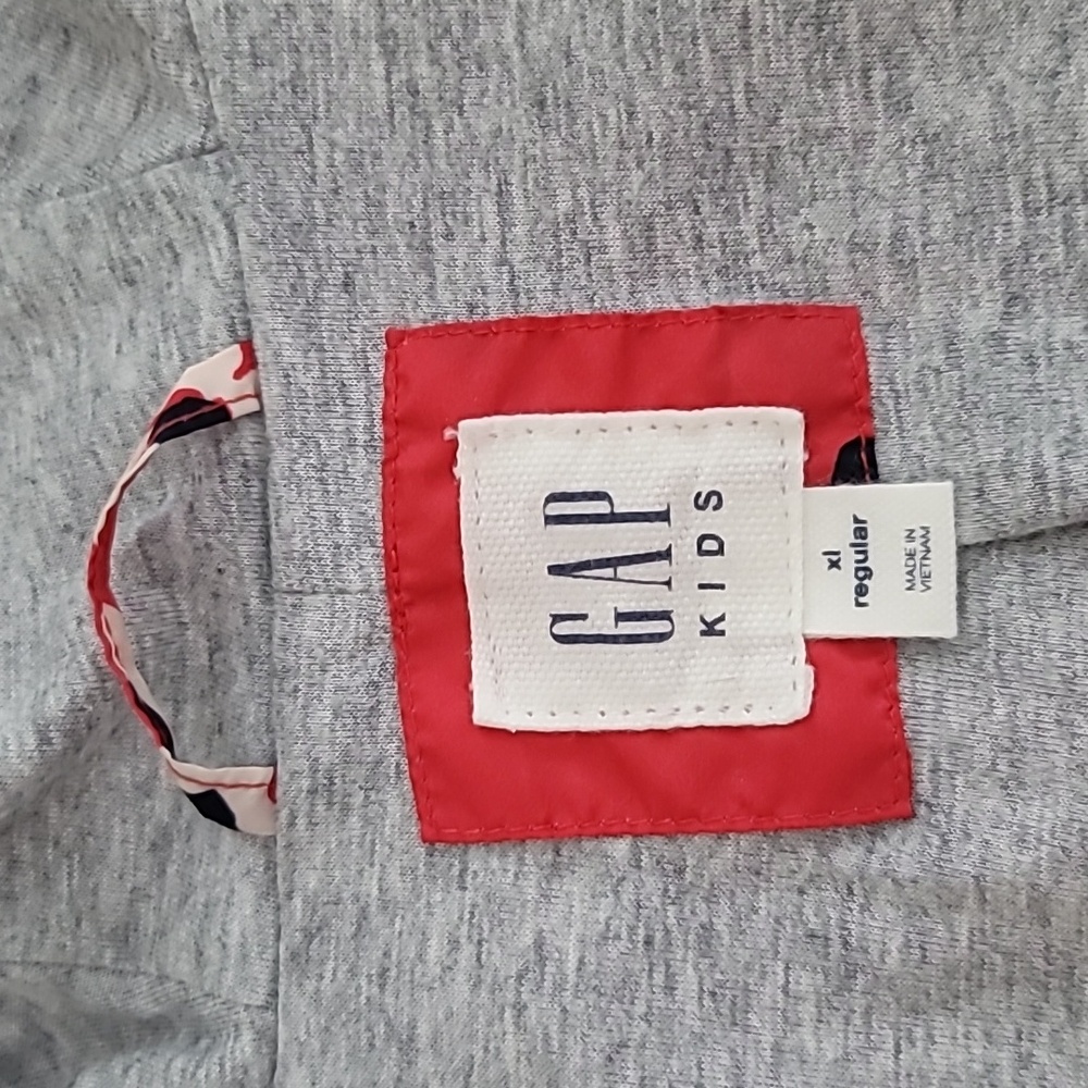 Gap kids girl red floral lined Windbreaker, Size 12 (XL) - Picture 8 of 11